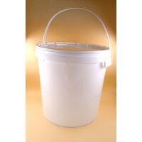 Pressure lid bucket 33L hobbock with plastic handle for...