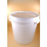 Pressure lid bucket 33L hobbock with plastic handle for...