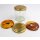 Rundglas mit Twist-off Deckel Gold mit Wabenmuster für 500g Honig