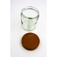 Round jar with plastic lid 500g honey jar neutral jar