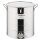Stainless steel honey filling container with lid and tension lock (50kg honey)